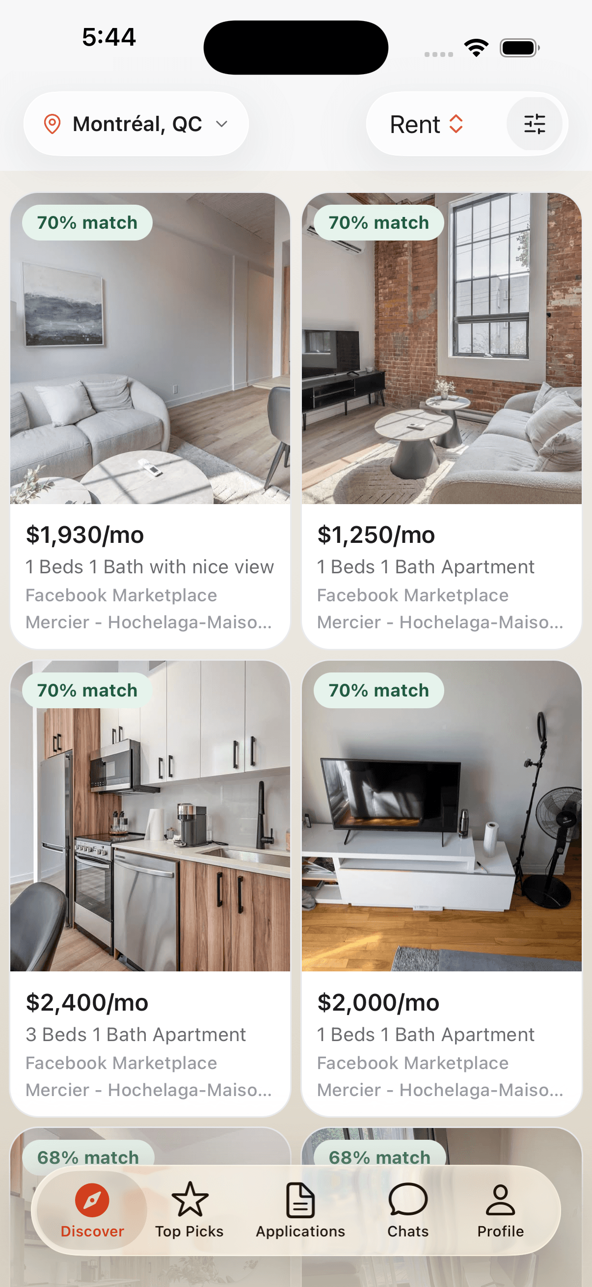Grid: compare the photos.